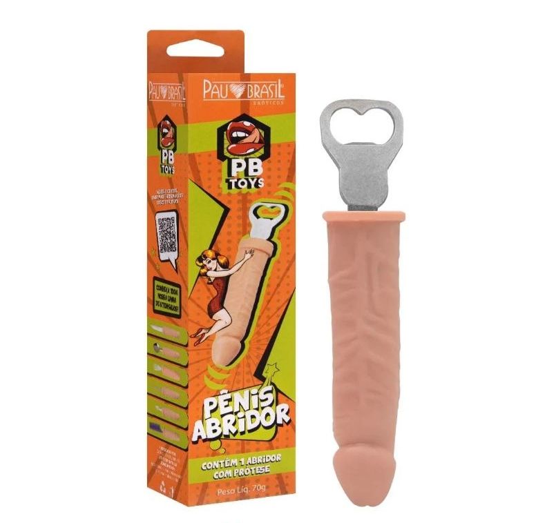 ABRIDOR DE GARRAFA FORMATO DE PENIS